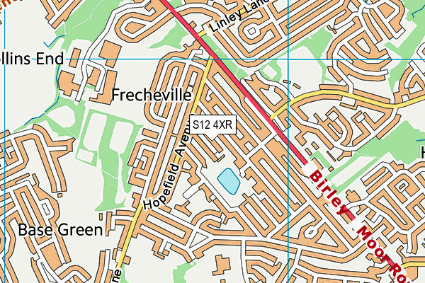 S12 4XR map - OS VectorMap District (Ordnance Survey) S12 4XR map - OS VectorMap District (Ordnance Survey)