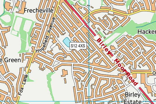 S12 4XS map - OS VectorMap District (Ordnance Survey) S12 4XS map - OS VectorMap District (Ordnance Survey)