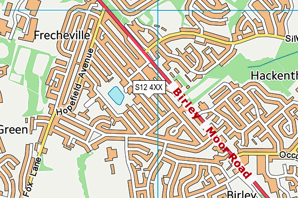 S12 4XX map - OS VectorMap District (Ordnance Survey) S12 4XX map - OS VectorMap District (Ordnance Survey)