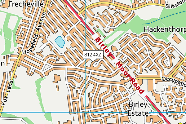 S12 4XZ map - OS VectorMap District (Ordnance Survey) S12 4XZ map - OS VectorMap District (Ordnance Survey)