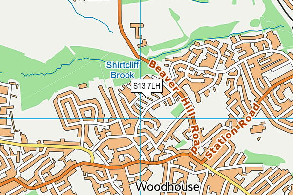 S13 7LH map - OS VectorMap District (Ordnance Survey) S13 7LH map - OS VectorMap District (Ordnance Survey)