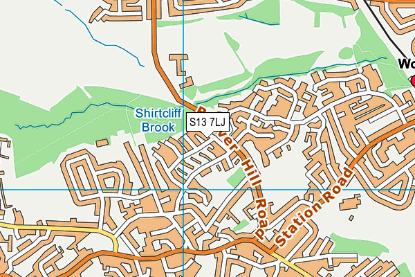 S13 7LJ map - OS VectorMap District (Ordnance Survey) S13 7LJ map - OS VectorMap District (Ordnance Survey)