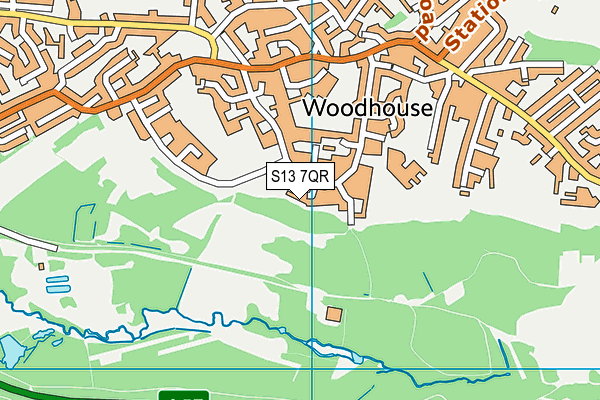 S13 7QR map - OS VectorMap District (Ordnance Survey) S13 7QR map - OS VectorMap District (Ordnance Survey)