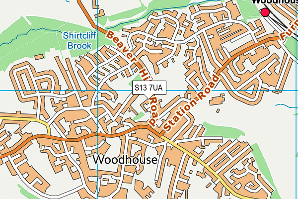 S13 7UA map - OS VectorMap District (Ordnance Survey) S13 7UA map - OS VectorMap District (Ordnance Survey)