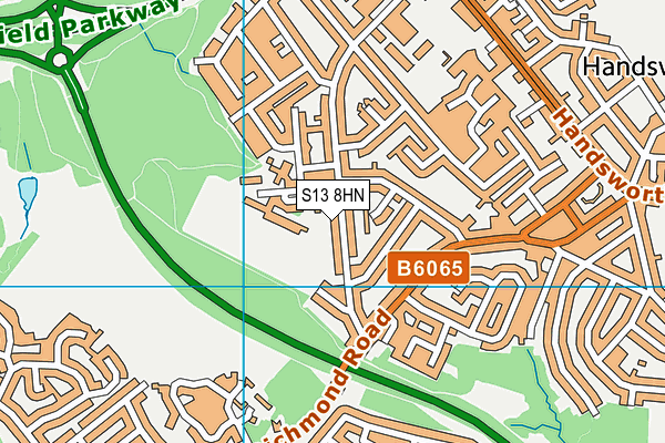 S13 8HN map - OS VectorMap District (Ordnance Survey) S13 8HN map - OS VectorMap District (Ordnance Survey)