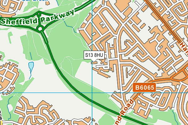 S13 8HU map - OS VectorMap District (Ordnance Survey) S13 8HU map - OS VectorMap District (Ordnance Survey)