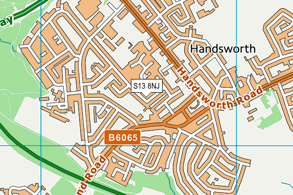 S13 8NJ map - OS VectorMap District (Ordnance Survey) S13 8NJ map - OS VectorMap District (Ordnance Survey)