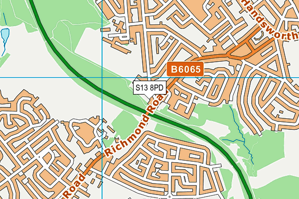 S13 8PD map - OS VectorMap District (Ordnance Survey) S13 8PD map - OS VectorMap District (Ordnance Survey)