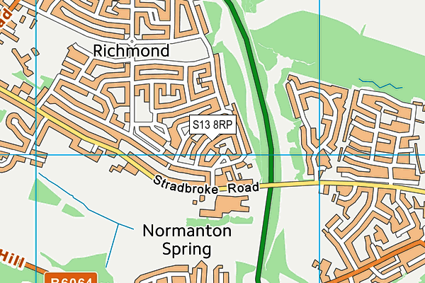 S13 8RP map - OS VectorMap District (Ordnance Survey)