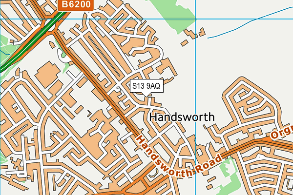 S13 9AQ map - OS VectorMap District (Ordnance Survey) S13 9AQ map - OS VectorMap District (Ordnance Survey)