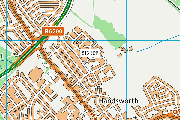 S13 9DP map - OS VectorMap District (Ordnance Survey) S13 9DP map - OS VectorMap District (Ordnance Survey)