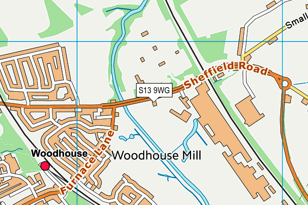 S13 9WG map - OS VectorMap District (Ordnance Survey) S13 9WG map - OS VectorMap District (Ordnance Survey)