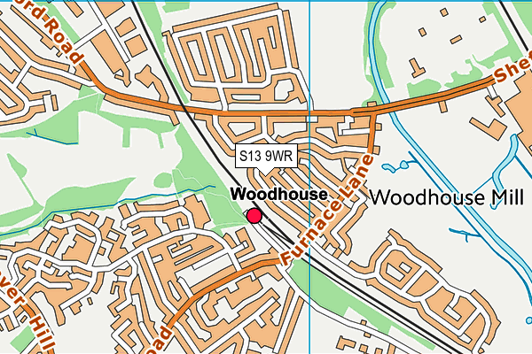 S13 9WR map - OS VectorMap District (Ordnance Survey) S13 9WR map - OS VectorMap District (Ordnance Survey)