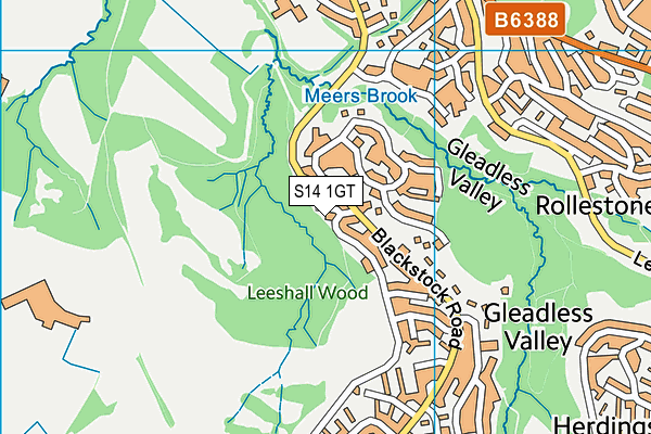 S14 1GT map - OS VectorMap District (Ordnance Survey) S14 1GT map - OS VectorMap District (Ordnance Survey)