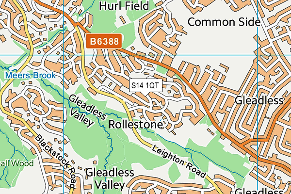 S14 1QT map - OS VectorMap District (Ordnance Survey) S14 1QT map - OS VectorMap District (Ordnance Survey)