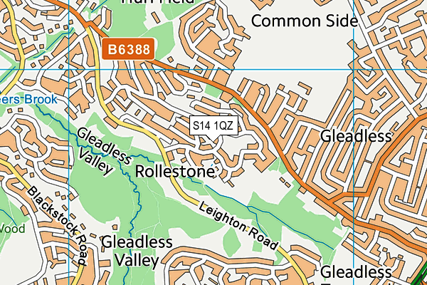 S14 1QZ map - OS VectorMap District (Ordnance Survey) S14 1QZ map - OS VectorMap District (Ordnance Survey)