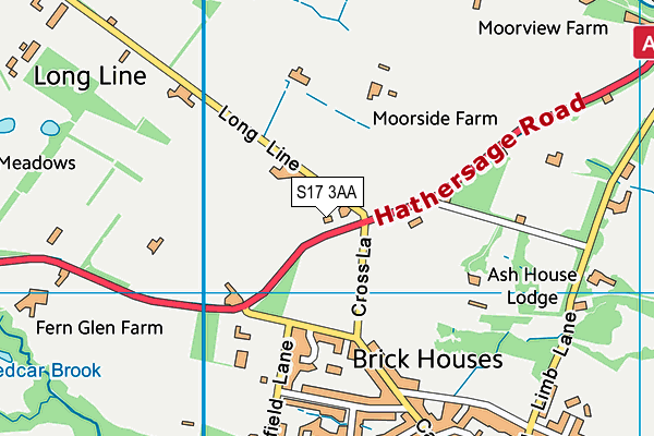 S17 3AA map - OS VectorMap District (Ordnance Survey) S17 3AA map - OS VectorMap District (Ordnance Survey)