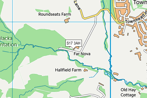 S17 3AH map - OS VectorMap District (Ordnance Survey) S17 3AH map - OS VectorMap District (Ordnance Survey)