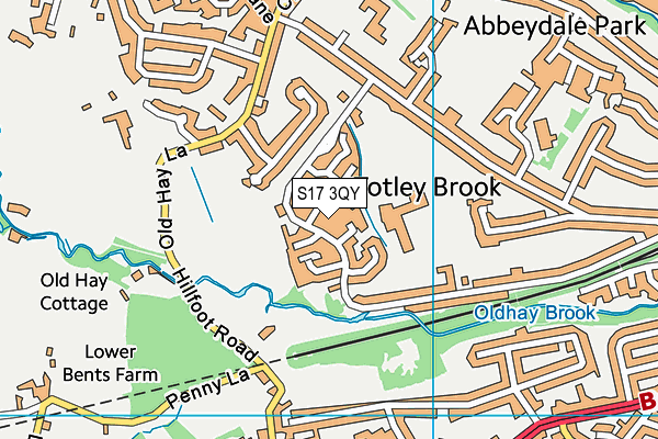 S17 3QY map - OS VectorMap District (Ordnance Survey) S17 3QY map - OS VectorMap District (Ordnance Survey)