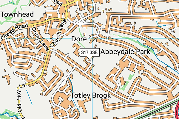 S17 3SB map - OS VectorMap District (Ordnance Survey) S17 3SB map - OS VectorMap District (Ordnance Survey)