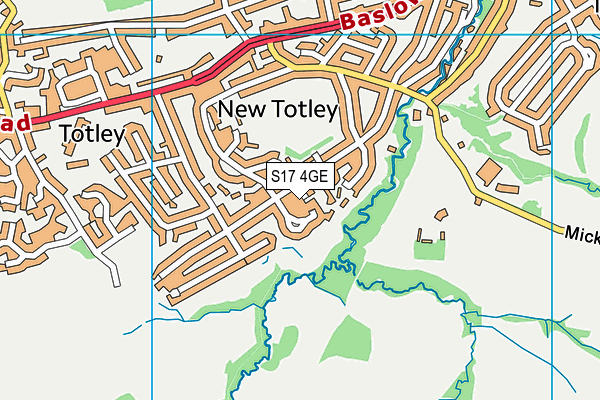 S17 4GE map - OS VectorMap District (Ordnance Survey) S17 4GE map - OS VectorMap District (Ordnance Survey)