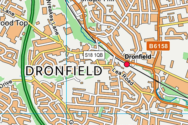 S18 1QB map - OS VectorMap District (Ordnance Survey) S18 1QB map - OS VectorMap District (Ordnance Survey)