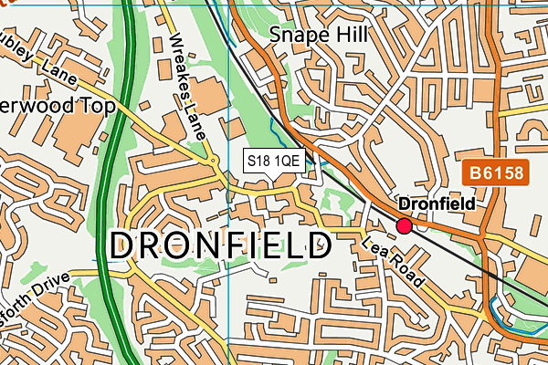 S18 1QE map - OS VectorMap District (Ordnance Survey) S18 1QE map - OS VectorMap District (Ordnance Survey)
