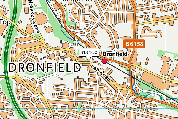 S18 1QX map - OS VectorMap District (Ordnance Survey) S18 1QX map - OS VectorMap District (Ordnance Survey)