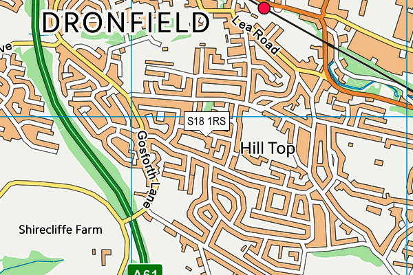 S18 1RS map - OS VectorMap District (Ordnance Survey) S18 1RS map - OS VectorMap District (Ordnance Survey)
