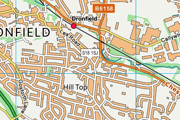 S18 1SJ map - OS VectorMap District (Ordnance Survey) S18 1SJ map - OS VectorMap District (Ordnance Survey)