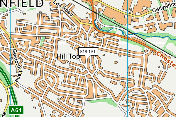 S18 1ST map - OS VectorMap District (Ordnance Survey) S18 1ST map - OS VectorMap District (Ordnance Survey)