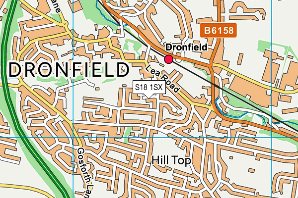 S18 1SX map - OS VectorMap District (Ordnance Survey) S18 1SX map - OS VectorMap District (Ordnance Survey)