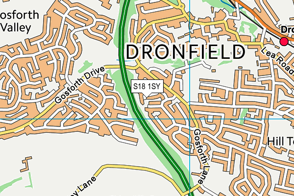 S18 1SY map - OS VectorMap District (Ordnance Survey) S18 1SY map - OS VectorMap District (Ordnance Survey)