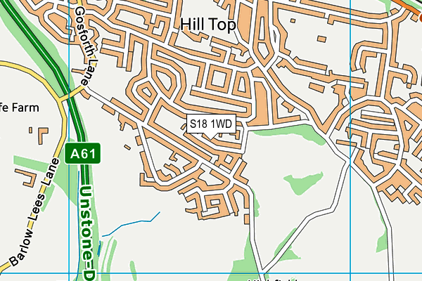S18 1WD map - OS VectorMap District (Ordnance Survey) S18 1WD map - OS VectorMap District (Ordnance Survey)