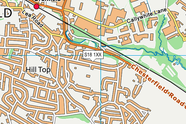 S18 1XX map - OS VectorMap District (Ordnance Survey) S18 1XX map - OS VectorMap District (Ordnance Survey)