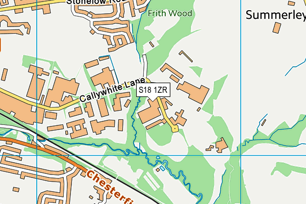 S18 1ZR map - OS VectorMap District (Ordnance Survey) S18 1ZR map - OS VectorMap District (Ordnance Survey)