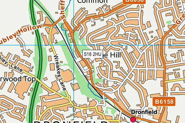 S18 2HU map - OS VectorMap District (Ordnance Survey) S18 2HU map - OS VectorMap District (Ordnance Survey)