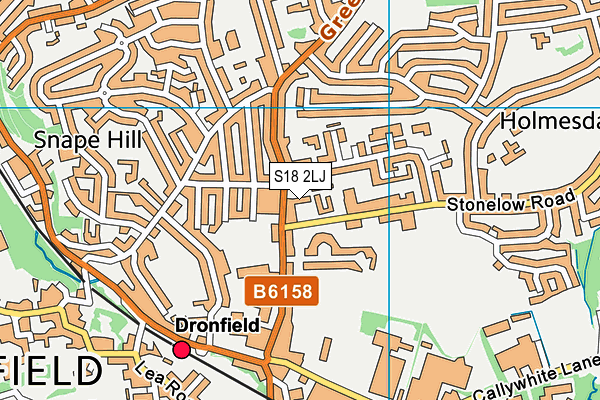 S18 2LJ map - OS VectorMap District (Ordnance Survey) S18 2LJ map - OS VectorMap District (Ordnance Survey)