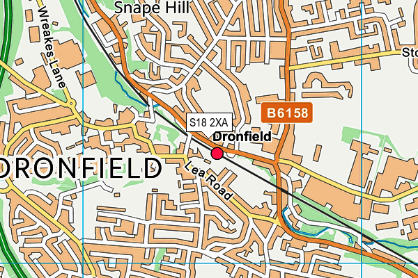 S18 2XA map - OS VectorMap District (Ordnance Survey) S18 2XA map - OS VectorMap District (Ordnance Survey)