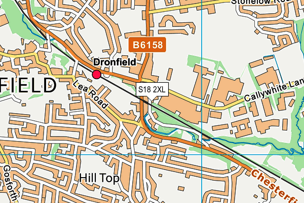 S18 2XL map - OS VectorMap District (Ordnance Survey) S18 2XL map - OS VectorMap District (Ordnance Survey)