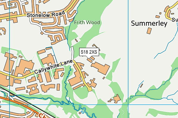 S18 2XS map - OS VectorMap District (Ordnance Survey) S18 2XS map - OS VectorMap District (Ordnance Survey)