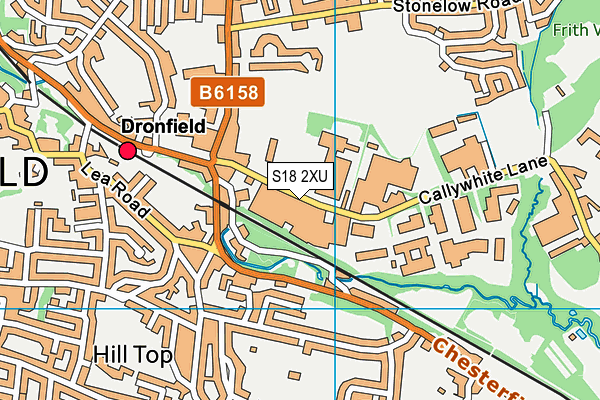 S18 2XU map - OS VectorMap District (Ordnance Survey) S18 2XU map - OS VectorMap District (Ordnance Survey)