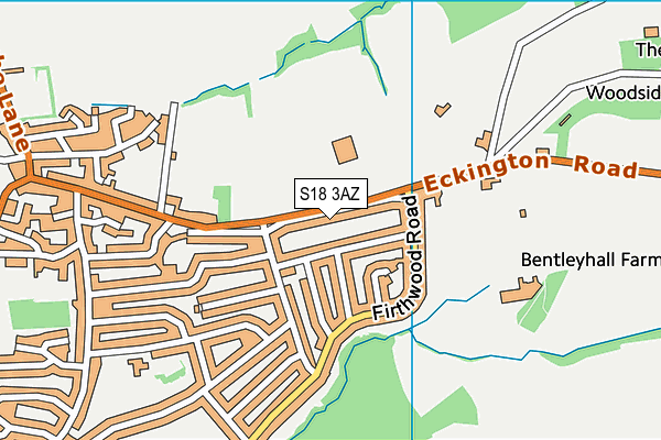 S18 3AZ map - OS VectorMap District (Ordnance Survey) S18 3AZ map - OS VectorMap District (Ordnance Survey)
