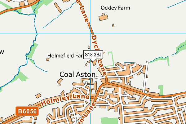 S18 3BJ map - OS VectorMap District (Ordnance Survey) S18 3BJ map - OS VectorMap District (Ordnance Survey)