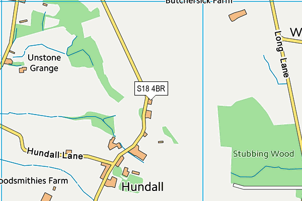 S18 4BR map - OS VectorMap District (Ordnance Survey) S18 4BR map - OS VectorMap District (Ordnance Survey)