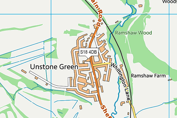 S18 4DB map - OS VectorMap District (Ordnance Survey) S18 4DB map - OS VectorMap District (Ordnance Survey)
