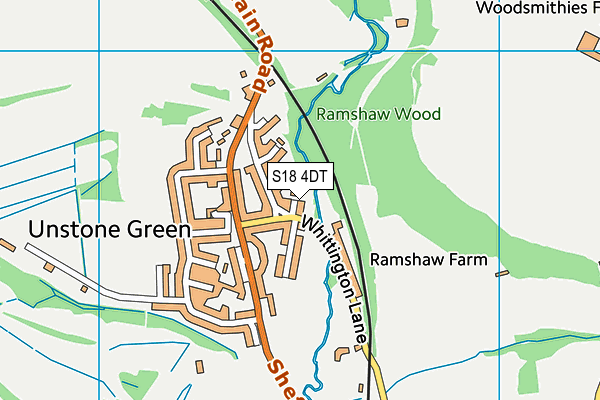 S18 4DT map - OS VectorMap District (Ordnance Survey) S18 4DT map - OS VectorMap District (Ordnance Survey)