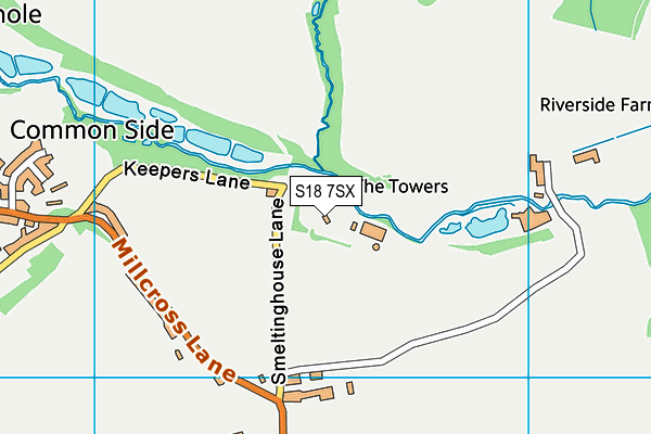 S18 7SX map - OS VectorMap District (Ordnance Survey) S18 7SX map - OS VectorMap District (Ordnance Survey)