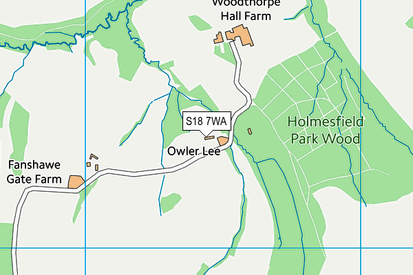 S18 7WA map - OS VectorMap District (Ordnance Survey) S18 7WA map - OS VectorMap District (Ordnance Survey)