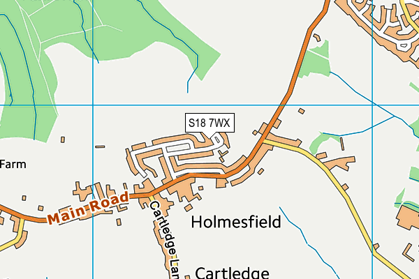 S18 7WX map - OS VectorMap District (Ordnance Survey) S18 7WX map - OS VectorMap District (Ordnance Survey)